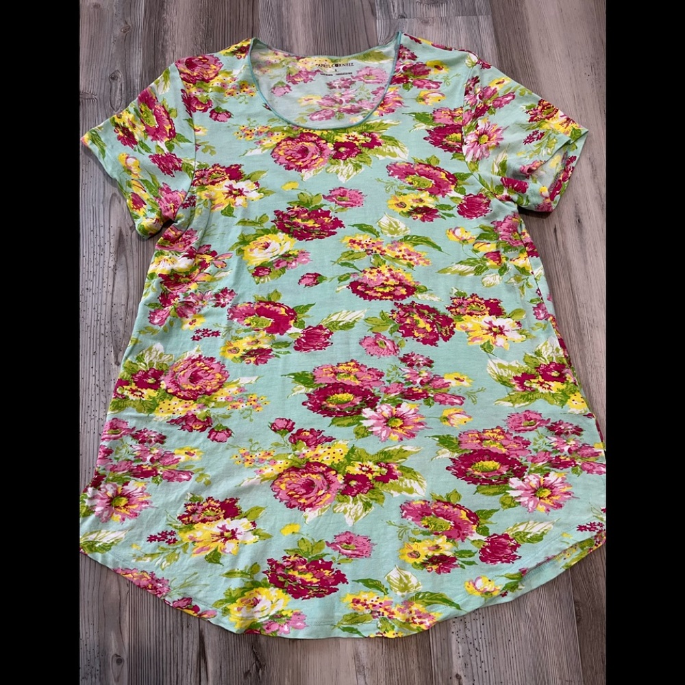 April Cornell Floral T Shirt